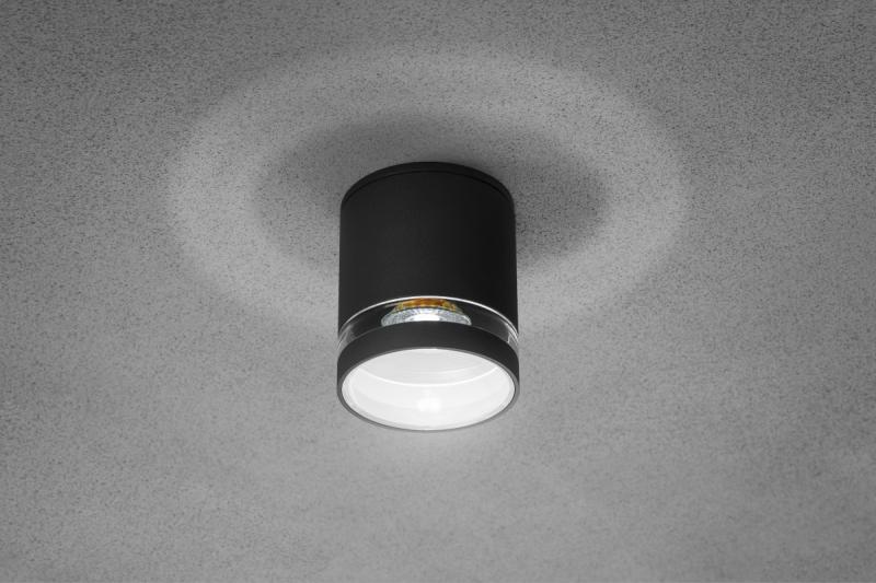 Decor Ceiling luminaire RIVEN alum 102x120 IP54 MAX.35W round graphite 1208963984