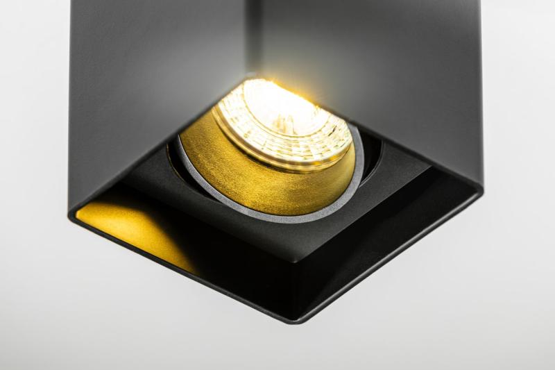 Decor Ceiling light fixture RESTO PC 80x80x125mm IP20 max 20W square black 1208963987