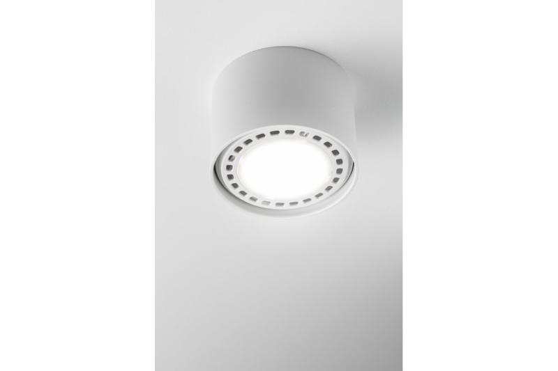 Decor Ceiling fixture SAKURA alum. 120x85 IP20 ES111 GU10 round white 1208963990