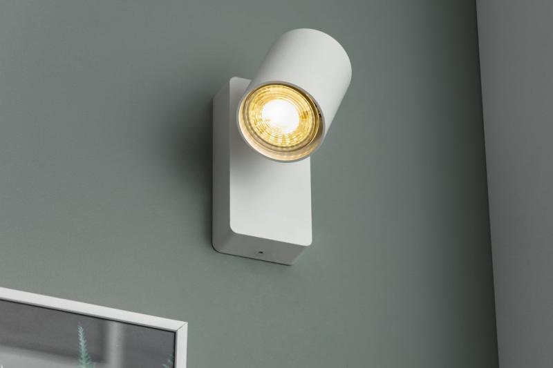 Decor Wall fixture  SANTO aluminium IP20 max. 20W single round white 1208963994