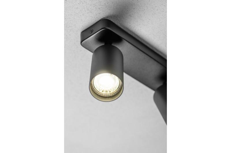 Decor Ceiling luminaire SANTO BIS aluminium IP20 max. 20W*2 double round black 1208963999
