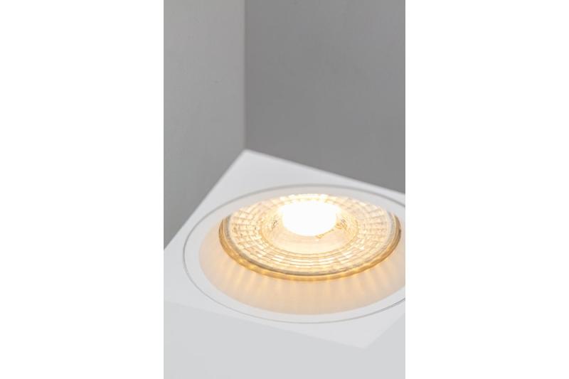 Decor Lamp surface mounted SENSA MINI aluminium 70x70x115 IP20 max 50W square white housing 1208964014