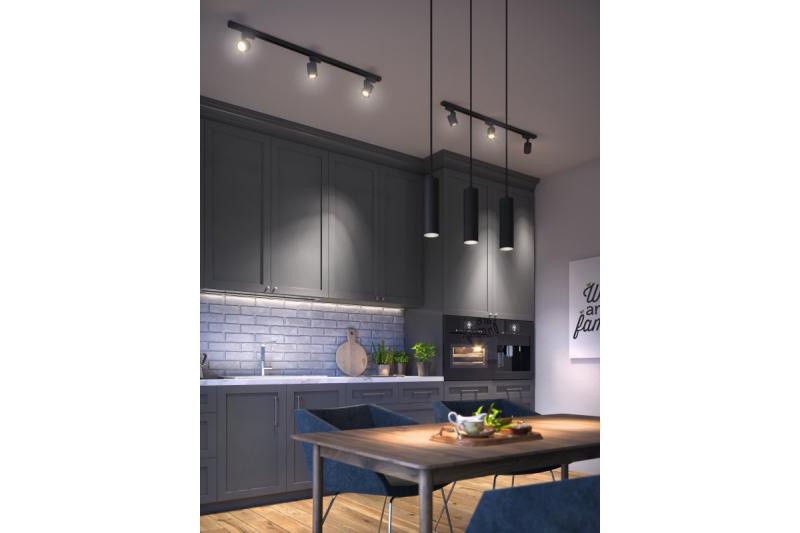 Decor Suspended luminaire TRESOS II 3xGU10 aluminum IP20 max. 3x20W black 1208964030