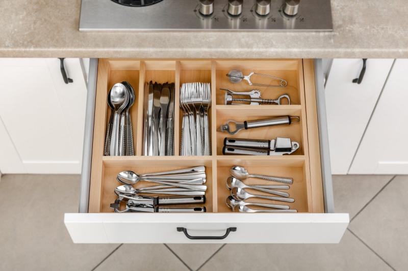 Decor Cutlery Tray Kitchen Adjustable Insert for 600-1000mm Cabinets 1208966291