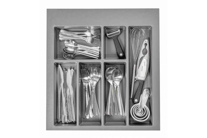 Decor Cutle Cutlery Tray Insert for Kitchen Drawer 500 Anthracite 1208966376