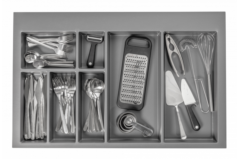 Decor Cutle Cutlery Tray Insert for Kitchen Drawer 800 Anthracite 1208966380