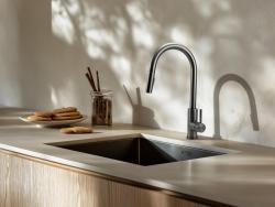Pure.Sink Prestige sink PVD gun metal 34x40cm 10mm radius undermount,flush mount,topmount PPG3440-61
