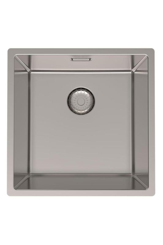 Pure.Sink Prestige stainless steel sink 40x40 cm 10mm radius undermount, flush mount, and top mount PPG4040-02