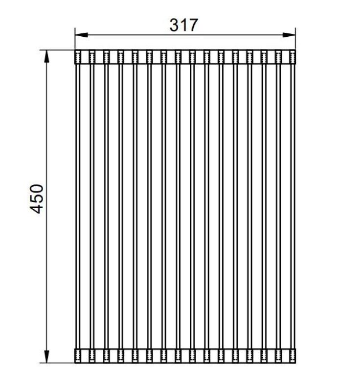 Pure.Sink Prestige roll mat sink stainless steel PPGRM40-02