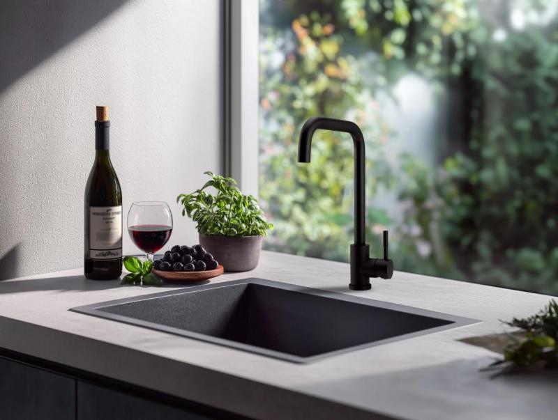 Pure.Sink Elite Steel Pure kitchen faucet Matte black PS8010-10