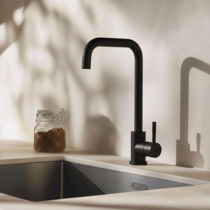 Pure.Sink Elite Steel Pure kitchen faucet Matte black PS8010-10
