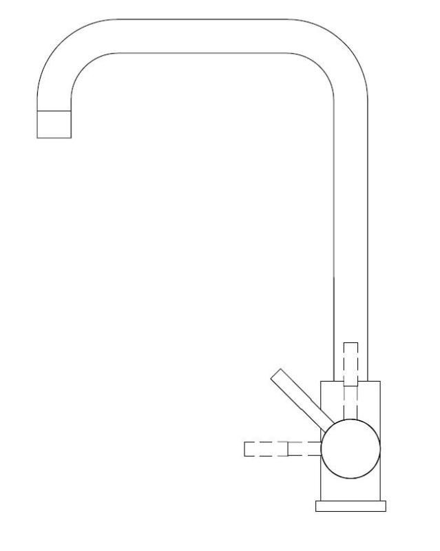 Pure.Sink Elite Steel Pure kitchen faucet PVD brushed gold PS8010-60