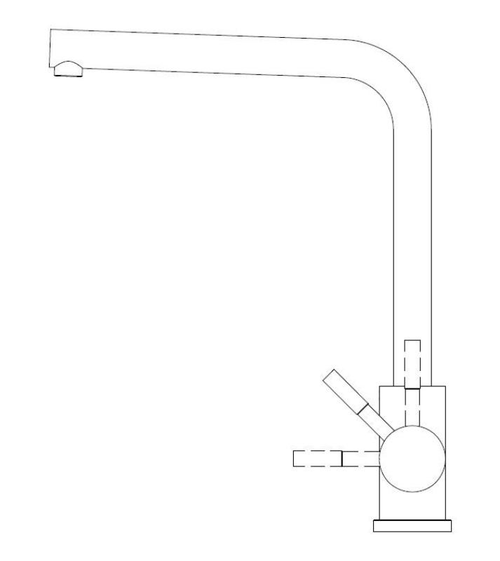 Pure.Sink Elite Steel Spark kitchen faucet Matte Black PS8040-10