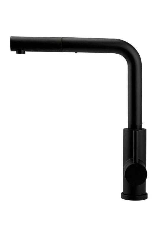 Pure.Sink Elite Steel Spark-S kitchen faucet Matte Black with pull-out spout PS8041-10