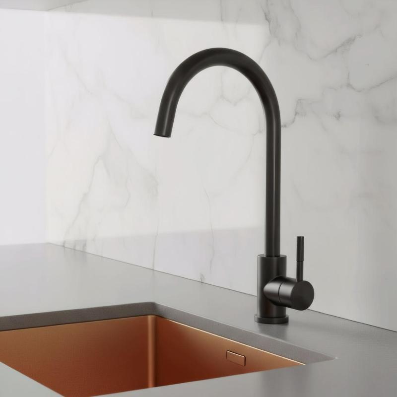 Pure.Sink Elite Steel Stream kitchen faucet Matte Black PS8044-10
