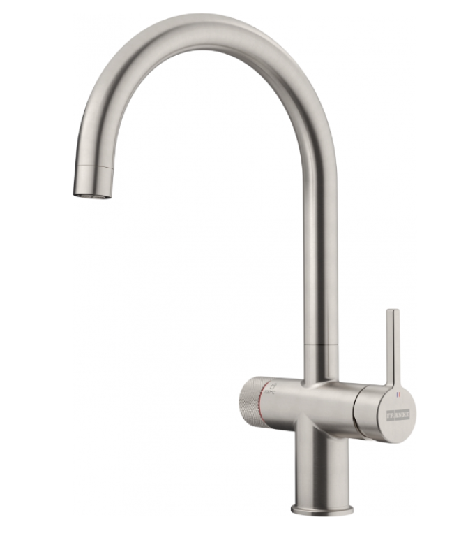 Franke Maris water hub 4L boiler 3-in-1 with Twist mechanical boiling water tap stainless steel with water hub bypass 1208967859