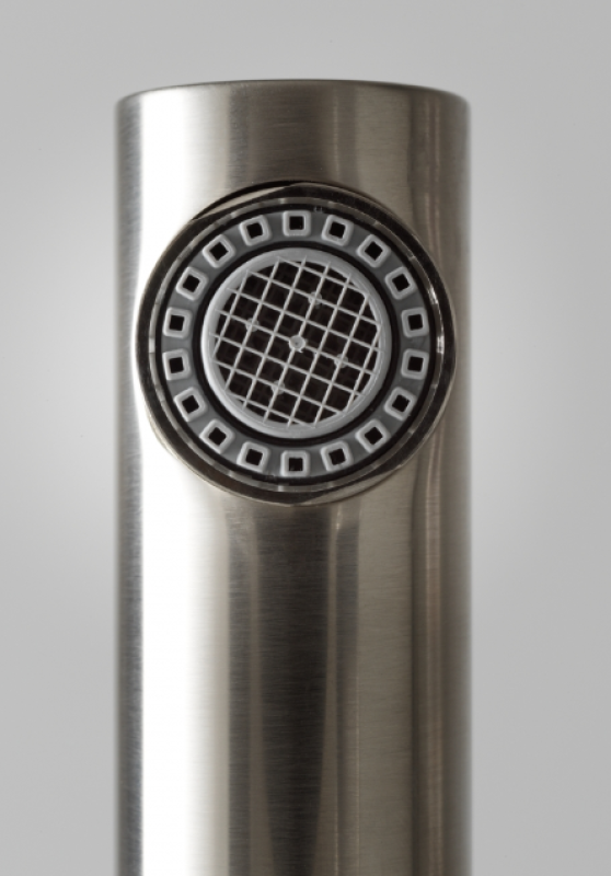 Franke Active Twist Single-Lever Mixer Tap Stainless Steel Look with Pull-Out Spout and Integrated Waste Control 115.0653.505