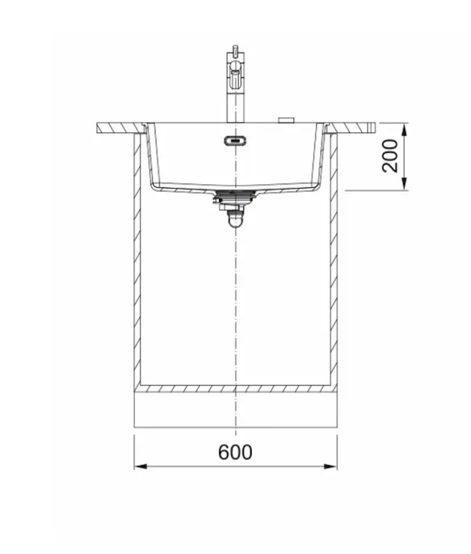 Franke Maris MRG 110-52 Fragranite Slate Grey Sink - Undermount, Dark Grey 125.0714.459