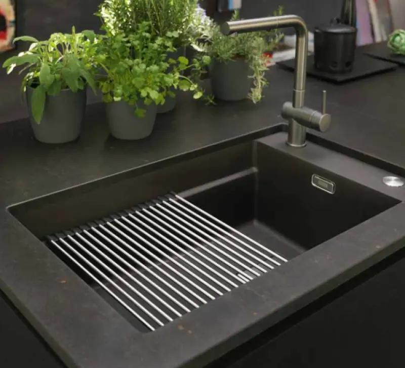 Franke Kubus KNG 110.62 Sink 72x42 Slate Grey Granite Dark Grey Undermount with Tap Hole Bank 125.0714.465