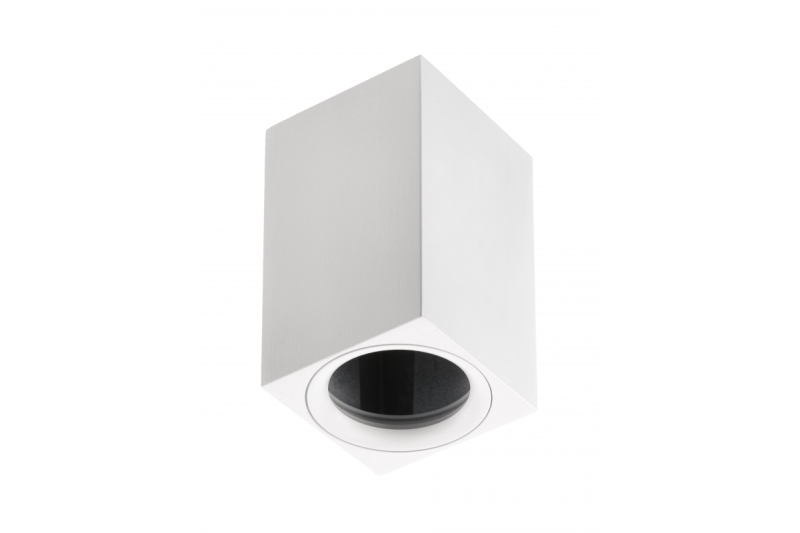 Ceiling luminaire TIPO, alum, 60x60x100, IP20, max 50W, kwad. White