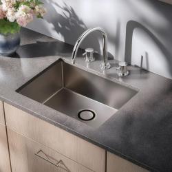 Waterevolution Flow 3-hole kitchen mixer tap with swivel spout and filtered water connection chrome T152U01