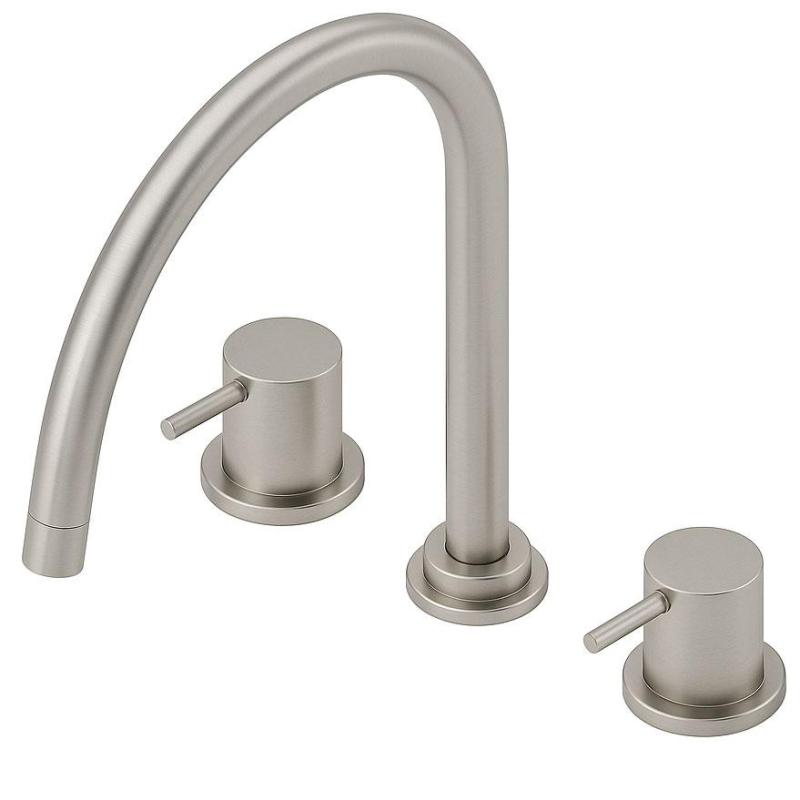Waterevolution Flow 3-hole kitchen mixer tap with swivel spout and filtered water connection stainless steel T152UIE