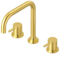 Waterevolution Flow 3-hole angled kitchen faucet with swivel spout and filtered water connection brass T152HLE