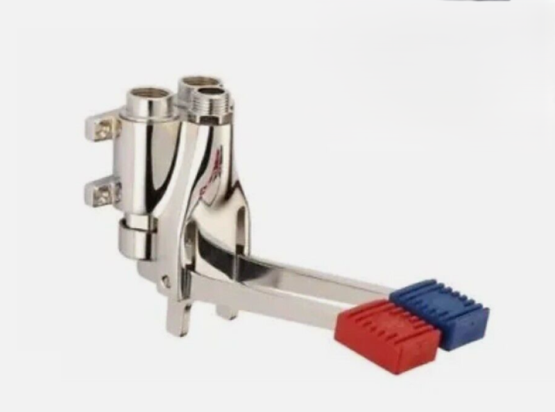 PB Pedal Line Double Foot Pedal Mixer Tap Chrome for Wall Mounting 1208969759