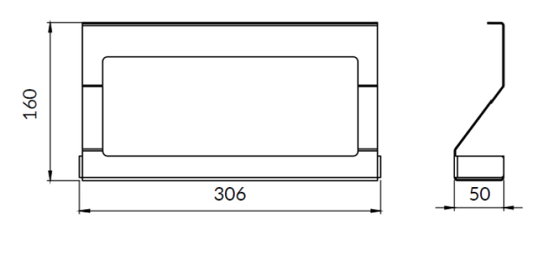 Epka Luxion Spice Rack for Kitchen Rails Metal Black 1208969964