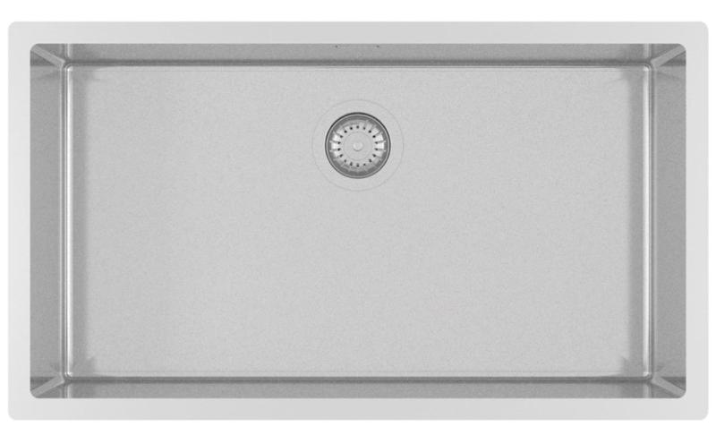 Ausmann Mosel Stainless Steel Large Sink Stainless Steel - PVD stainless steel 74x40 universal 1208970025