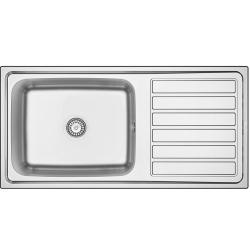 Centurio 100-50 Stainless Steel Banka Built-in Sink 100x50cm with Draining Area 1208970030