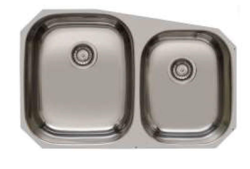 Banka Princess Stainless Steel Double Sink Under-counter 750x475 mm 1208970067