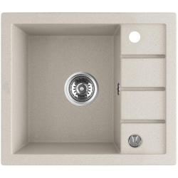 Aquadesign Somerset Granite Top-Mount Sink Beige Sand with Small Draining Area 570 x 495 mm 1208970083