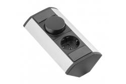 MINI angle extender with CCT regulator and schuko socket 230V 16A