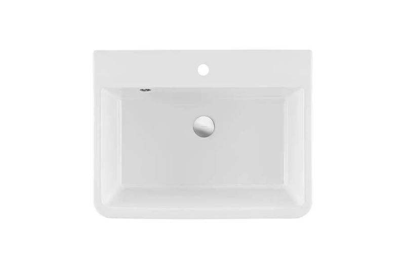 Ausmann Ceramic Frost Ceramic White Sink - Countertop 660 x 506 mm with Tap Hole Platform 1208970517