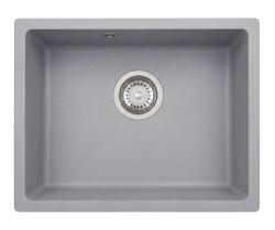 Graniteland Solo Granite Grey Undermount Sink 42x34 cm with Stainless Steel Plug 1208970569