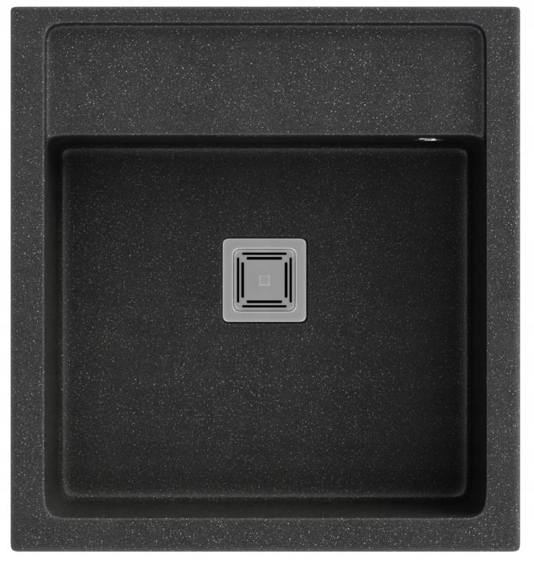 Graniteland Arno Granite Arduin Bluestone Look Built-in Sink 582x620mm with Stainless Steel Square Plug 1208970600