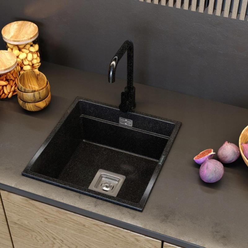 Graniteland Stellar Kitchen Mixer Tap Arduin Bluestone Look with Swivel Spout 12089706734