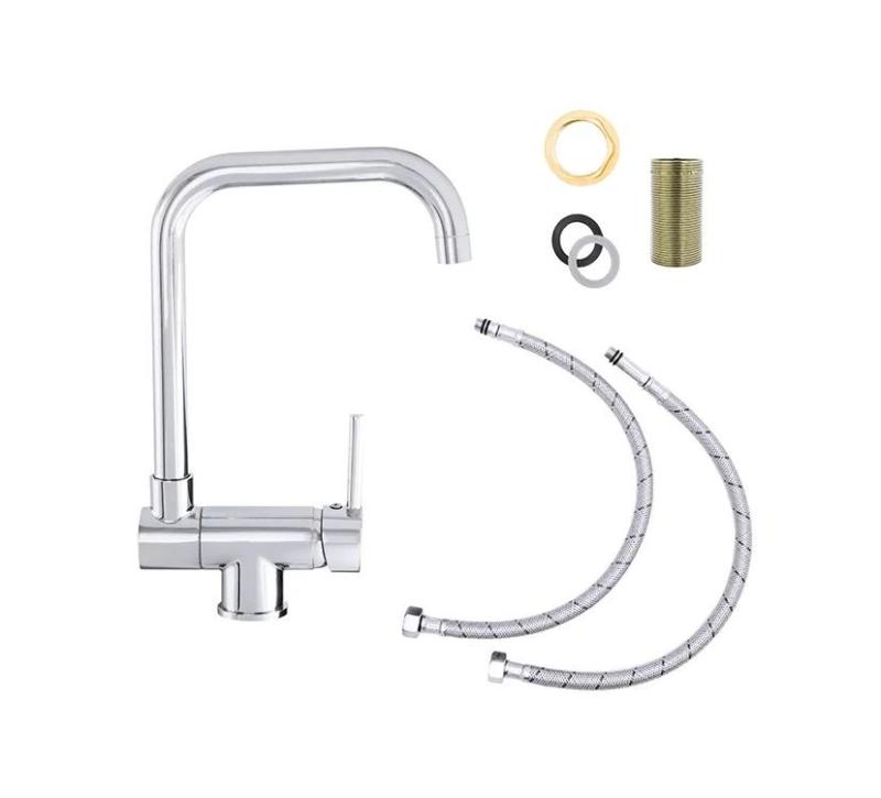 Graniteland Serenity fold-down window Kitchen mixer tap Chrome 1208970687