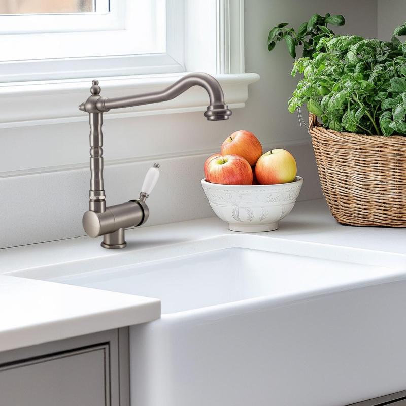 Ausmann Ceramic Mira Ceramic White Sink - Undermount and Semi-Recessed 590 x 458 mm with Stainless Steel Plug 1208970733