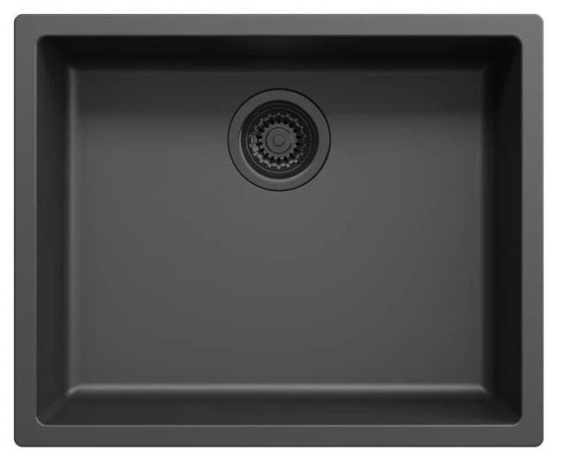 Black Combination Sink Set 50x40cm with Black Kitchen Faucet 1208970765