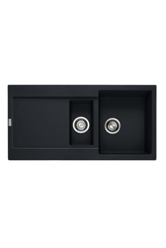 Franke Maris MRG 651 Fragranite Matte Black 1.5 Sink 97 x 50 cm Built-in with Draining Area 114.0628.993