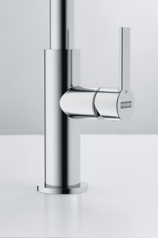 Franke Maris Slim J Kitchen Faucet Swivel Round Spout Chrome 115.0728.384