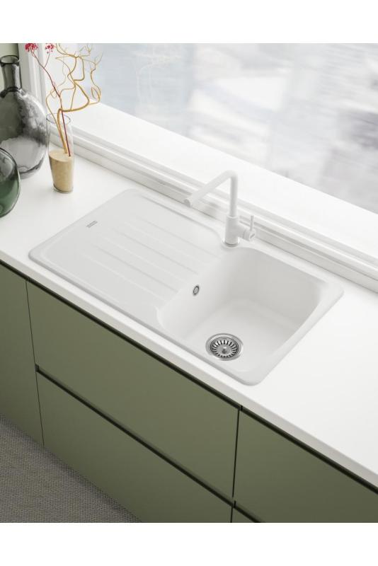 Franke Lina L Kitchen Faucet Swivel Spout Polar White 115.0728.479