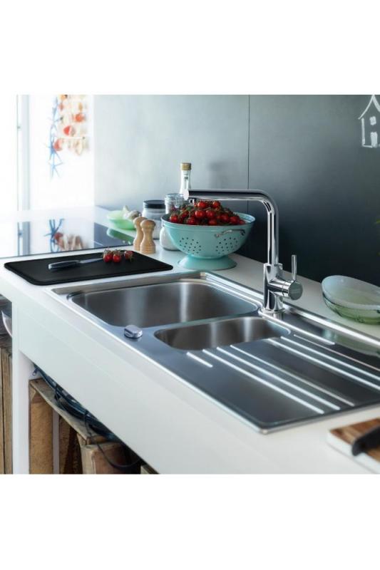 Franke Lina L Kitchen Faucet Swivel Spout Chrome 115.0693.230