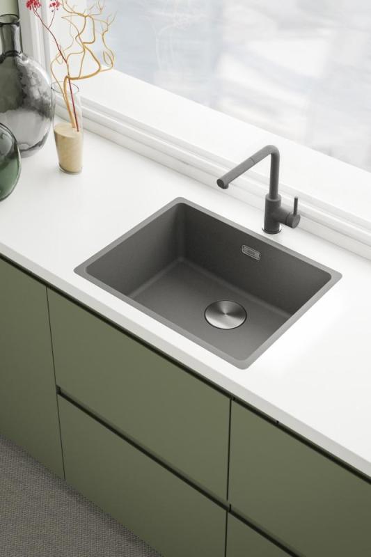 Franke Lina L Kitchen Faucet Oyster with Pull-out Spout 115.0728.487