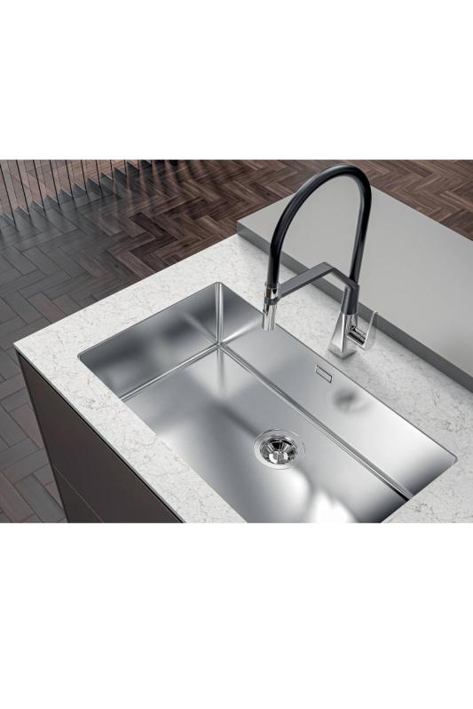 Foster Phantom Slimline Stainless Steel Sink 50x40cm Undermount for Ceramic Countertops 1208971122