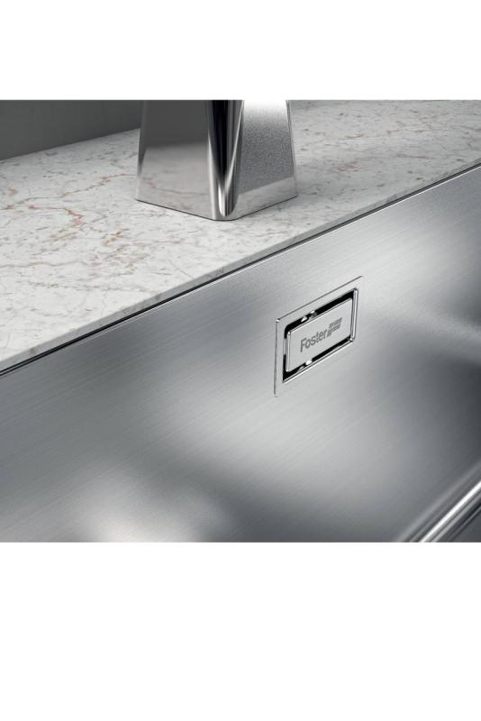 Foster Phantom Slimline Stainless Steel Sink 40x40cm Undermount for ceramic countertops 1208971123