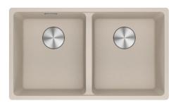 Franke Maris MRG 120-35-35 Fragranite Coffee Cream double sink undermount 125.0725.661