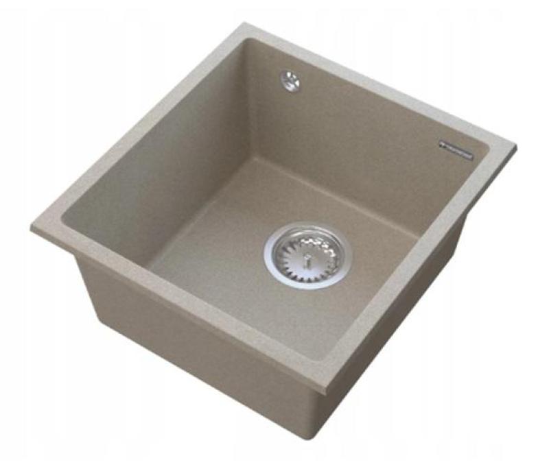 Graniteland Miniva Granite Sink Beige Undermount 385x410 mm 1208971451